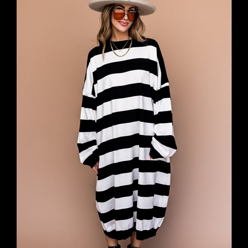 Dressed in Lala Oversized Knit sweater dress